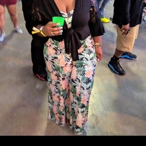 Floral print jumpsuit